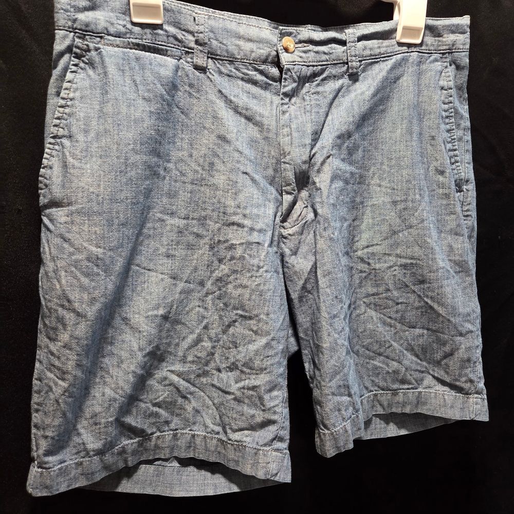 POLO RALPH LAUREN Chambray Chino Prospect Shorts Prep Coastal Grandpa Vibe SZ 34